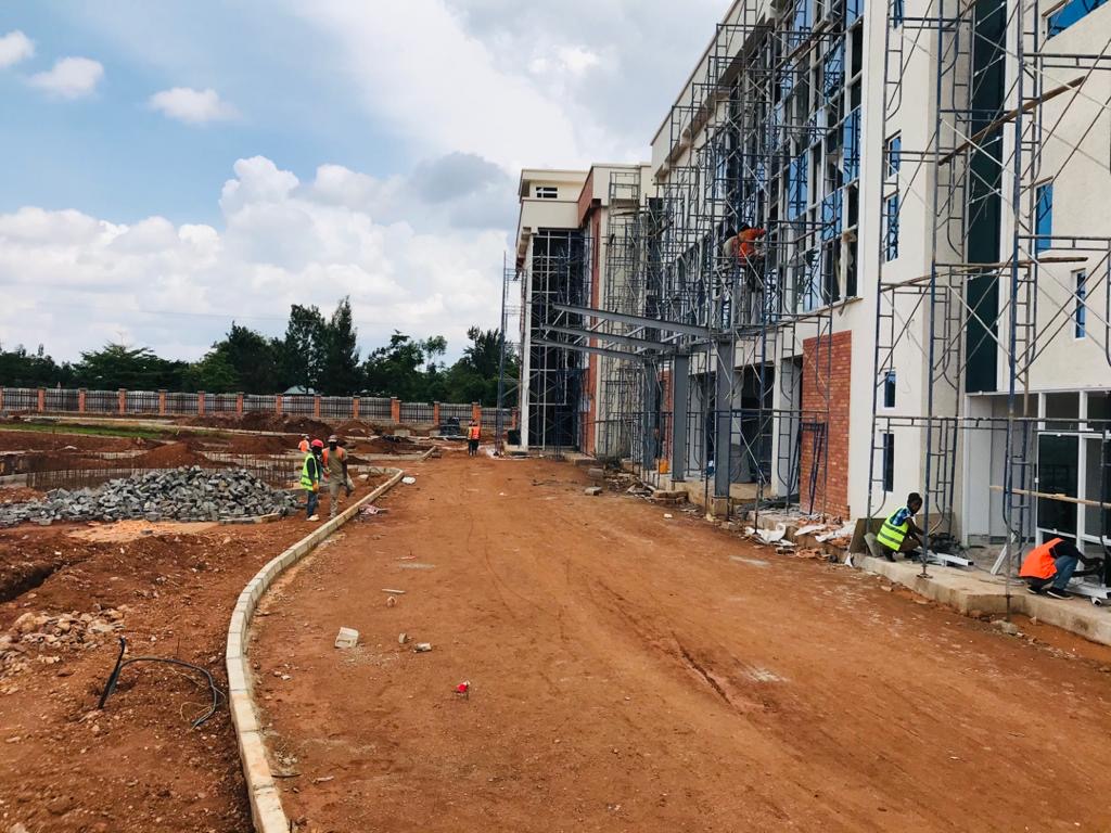 ECEP Ltd multi-storey construction site with scaffolding